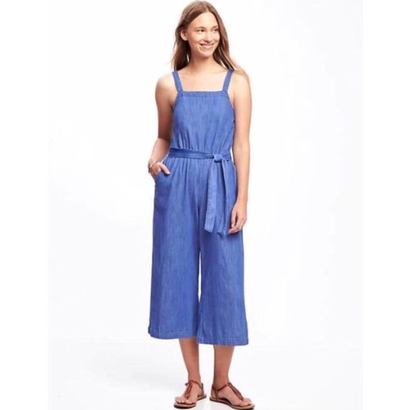 old navy denim romper
